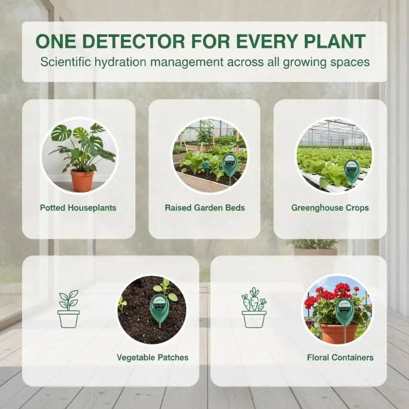 Soil Moisture Meter Plant Watering Soil Humidity Monitor Detector Hygrometer Home Gardening Flower Test Tool