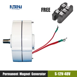 Low Speed 500RPM 10000W 12V 24V 48V 3 Phase Gearlessermanent Magnet Generator AC Alt Pernators For Wind Turbine DIY