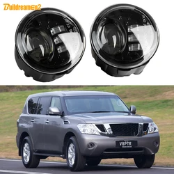 2 Pcs LED Fog Light Accessories 60W Car Fog Daytime Running Lamp H11 For Nissan Patrol 3/III Y62 2010 2011 2012 2013 2014 2015