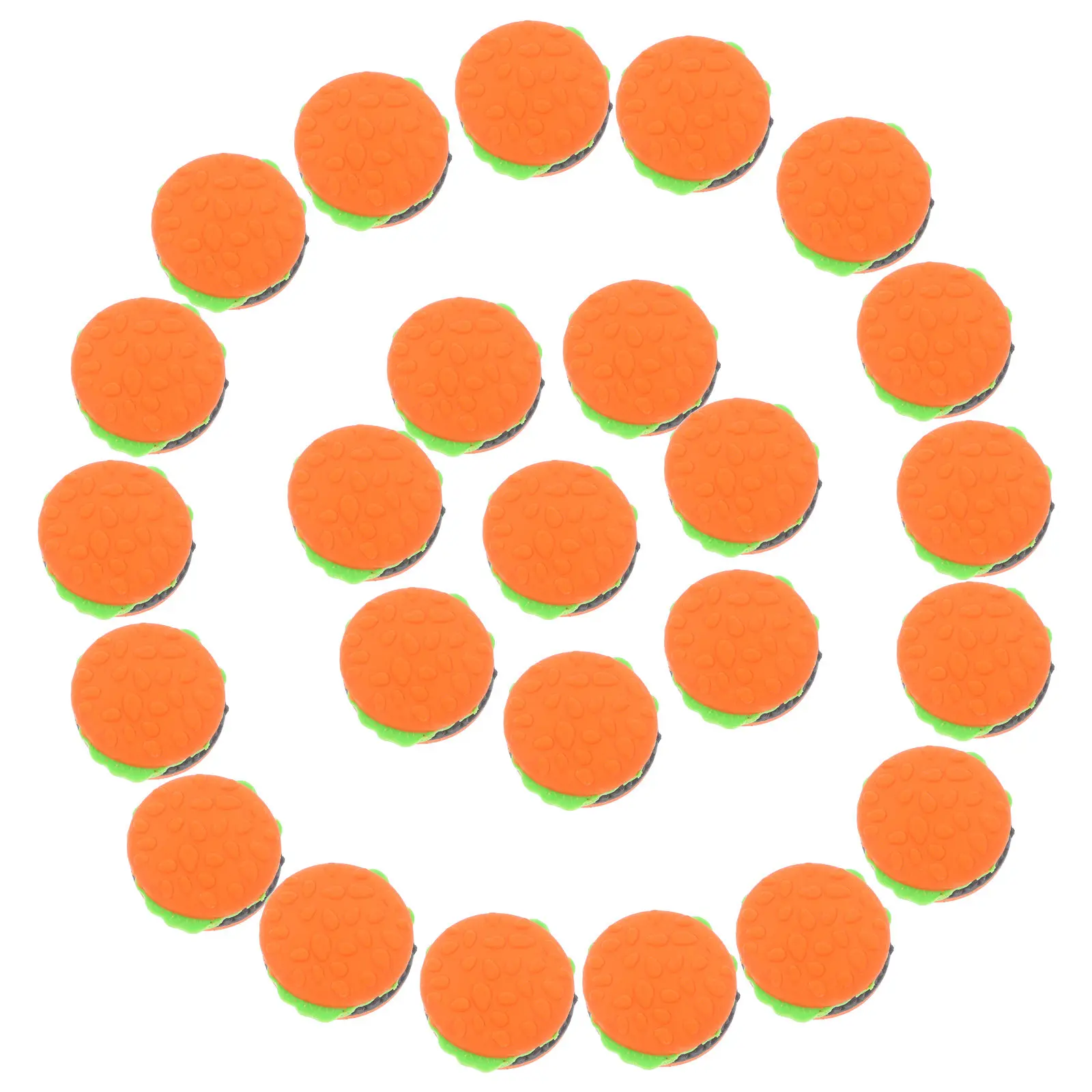 

30 шт. мини-ластиков в форме гамбургера, милый мультяшный дизайн, для школьных принадлежностей, поощрений в классе, забавные канцелярские товары, материал TPR