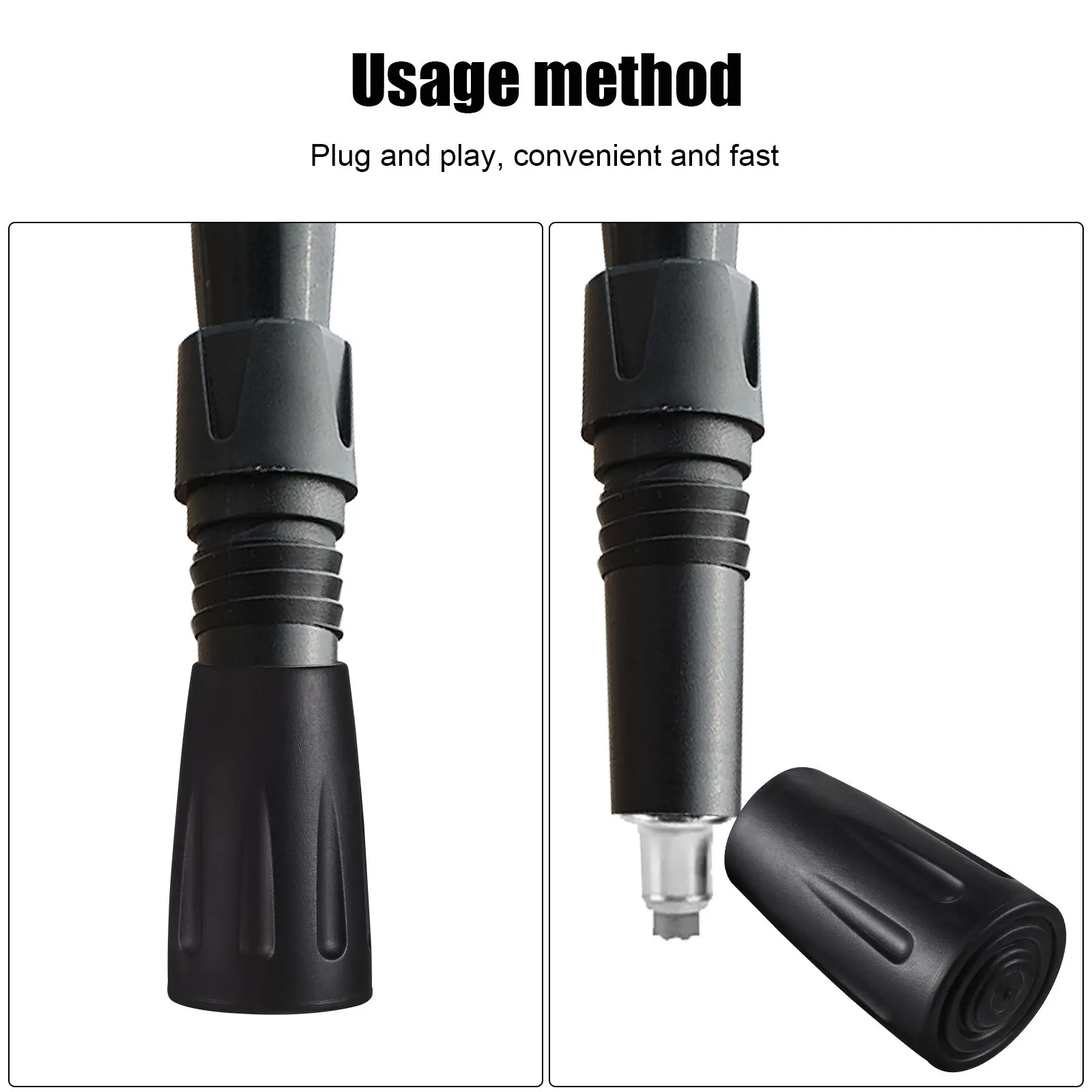 4Pcs Resistant Trekking Pole Tip Protectors Replacement Hiking Stick Tip For Adult Wear Walking Sticks Caps