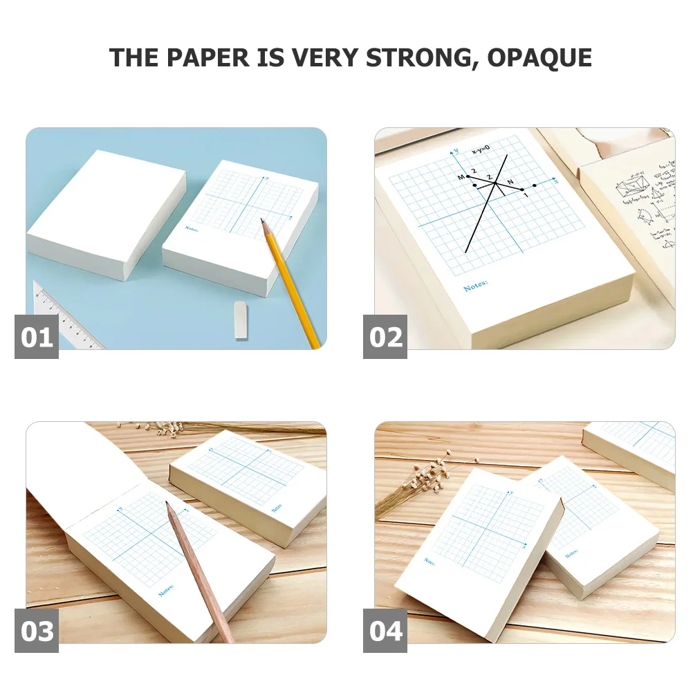 4 Books Xy Coordinate Practice Notebooks Compact Size Grid Paper for Math Graph Exercises Plotting Sheets Math Drawing Papers