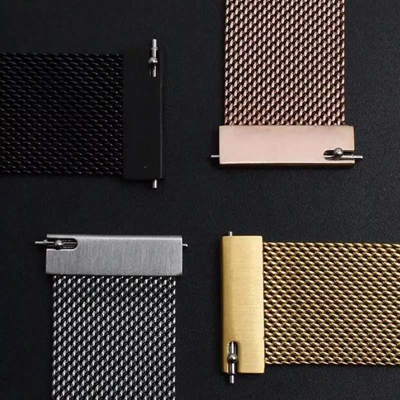 حزام حلقة ميلانو لساعة سامسونج جالاكسي 7-FE-6-5-4-كلاسيك 20 مللي متر 22 مللي متر سوار مغناطيسي معدني ساعة هواوي GT 5-4-3-2 حزام