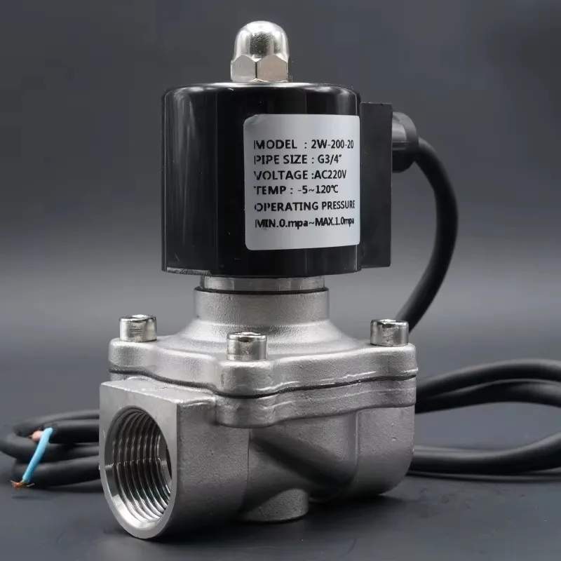 ソレノイドバルブ、常閉型g1-2-3-4-1-バルブ、ac-dc-nbrシール、防水、ip68、水中噴水用、水道バルブ