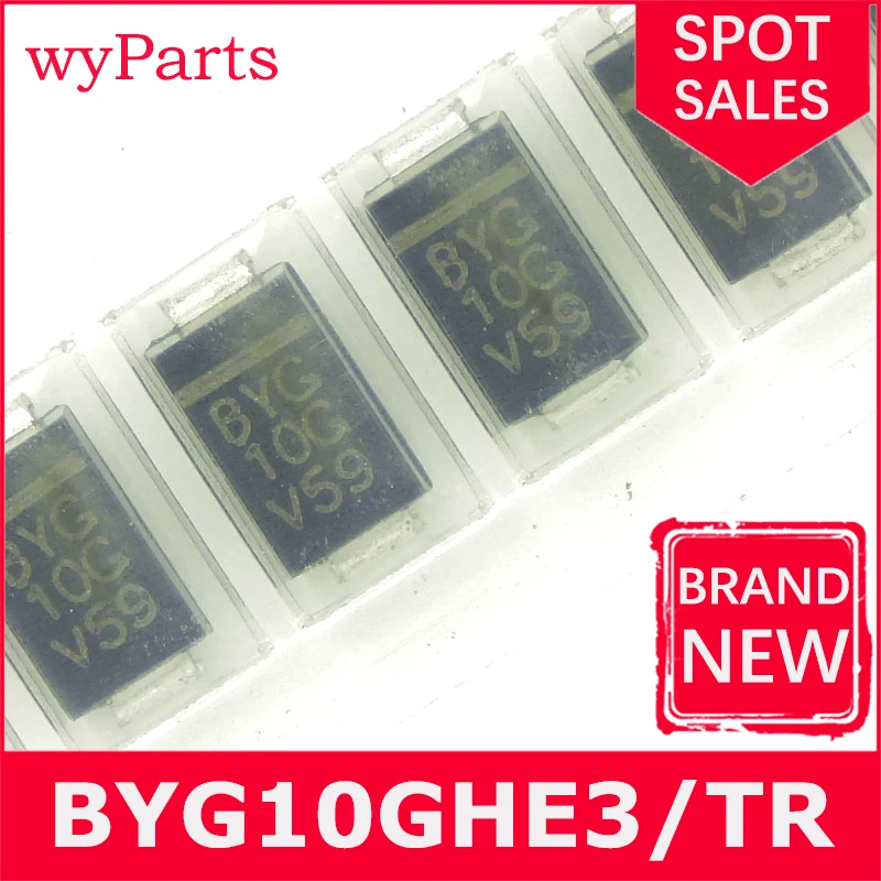 New/1Pcs BYG10GHE3/TR DO-214AC(SMA) Rectifiers 400 Volt 1.5 Amp Glass Passivated