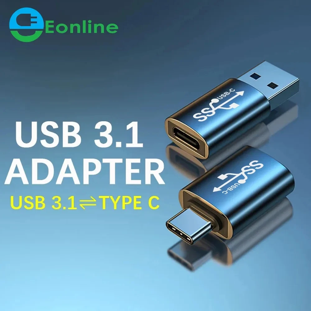 Eonline USB 3.1 OTG Adapter USB to Type C Type-C to USB-A Male to Famale Converter For Laptop PC Mobile Cell Phone Data Transfer