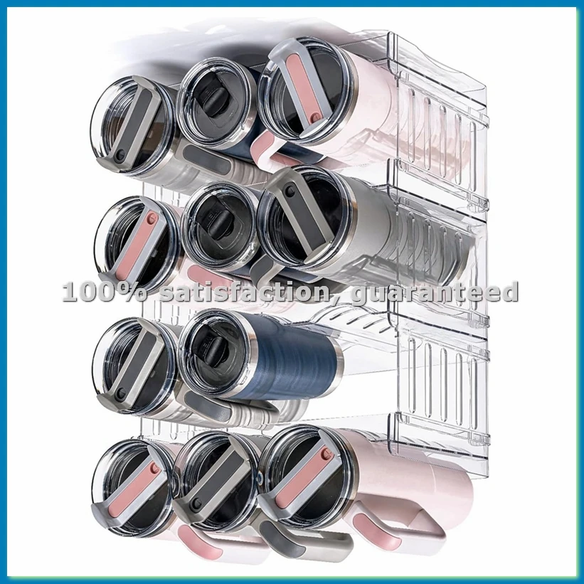 

Bottle Rack Stackable-Bottle Holder Fridge Organiser Bottles Storage Bottle Holder for Fridge,Cabinet,Kitchen Organiser-AT35