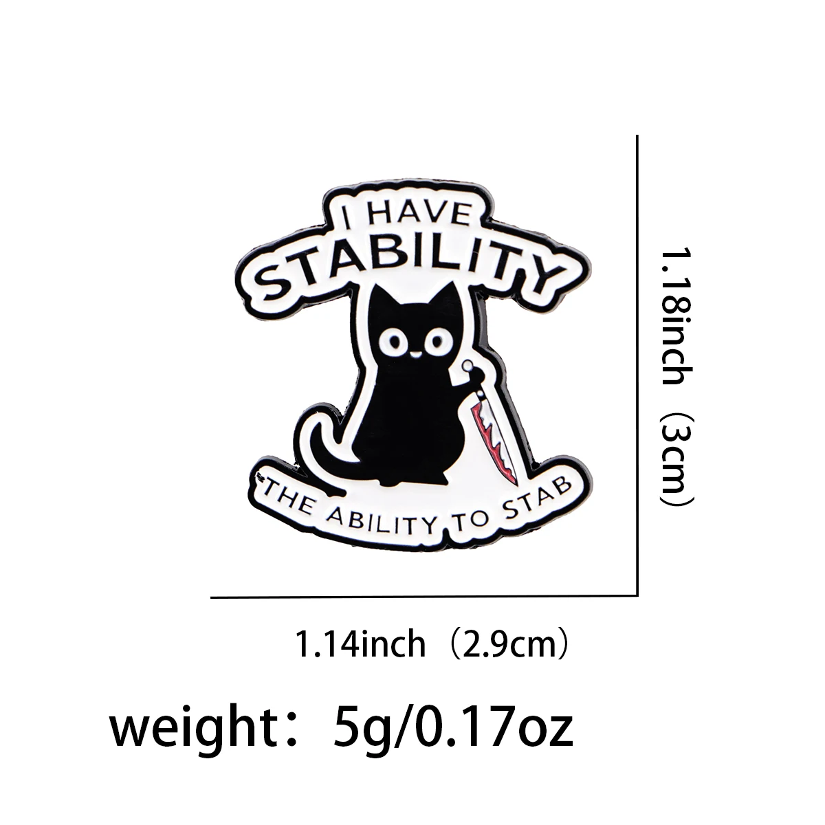 Cute Cat Quotes Enamel Pin Lapel Pin Funny Brooches For Women Clothing Decoration Metal Pins Backpack Hat Badge Accessories
