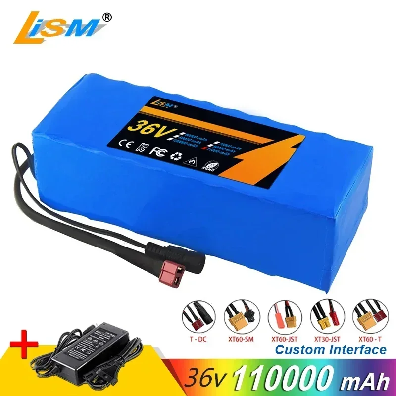 36V 110000mAh 10S3P Lithium Battery 36v 18650 Electric Scooter Battery Pack M365 Electric Scooter 36v Battery Scooter