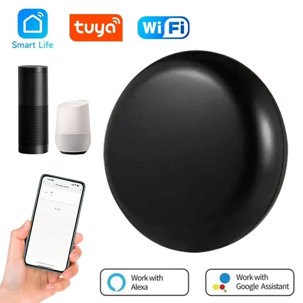 Tuya WiFi IR Remote Control Smart Home Remote Universal Infrared Controller For Air Conditioner TV Works with Alexa Google Home