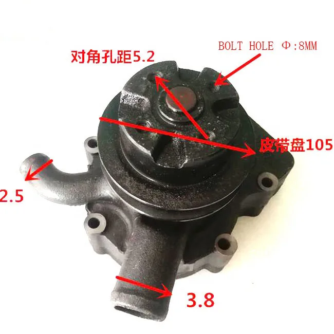 peças de motor diesel gerador bomba de água weifang k4100 para weichai