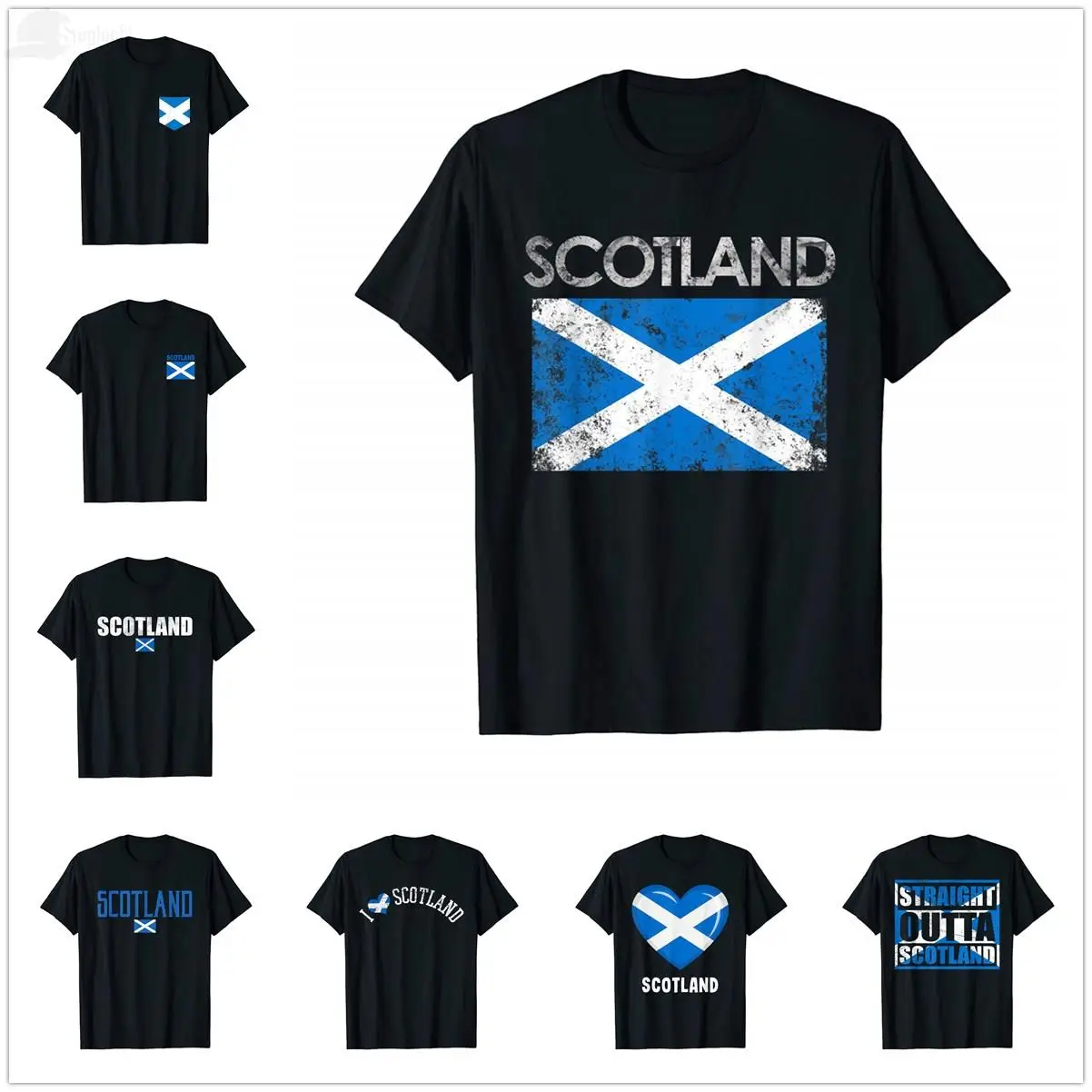 2022 Summer Scotland Flag Rampant Scottish T-Shirt For Men Women Unisex T Shirt Tops Cotton Tees