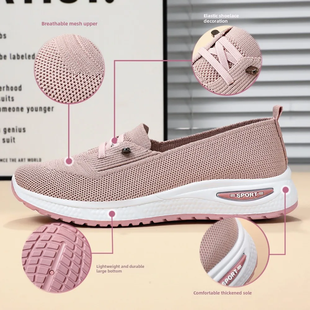 

Women Walking Shoes WALK Slip-on Sneakers Casual Outdoor Gym Sports Comfotable Lightweight Trainers tenis