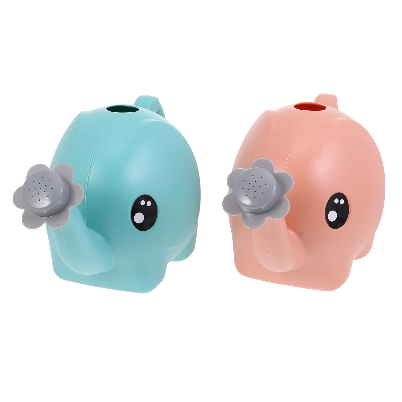 

2 pcs Elephant Can Child Plants Plastic Kettle Garden Spraying Pot Tool Durable Comfortable Grip Ergonomic Handle Practical Use