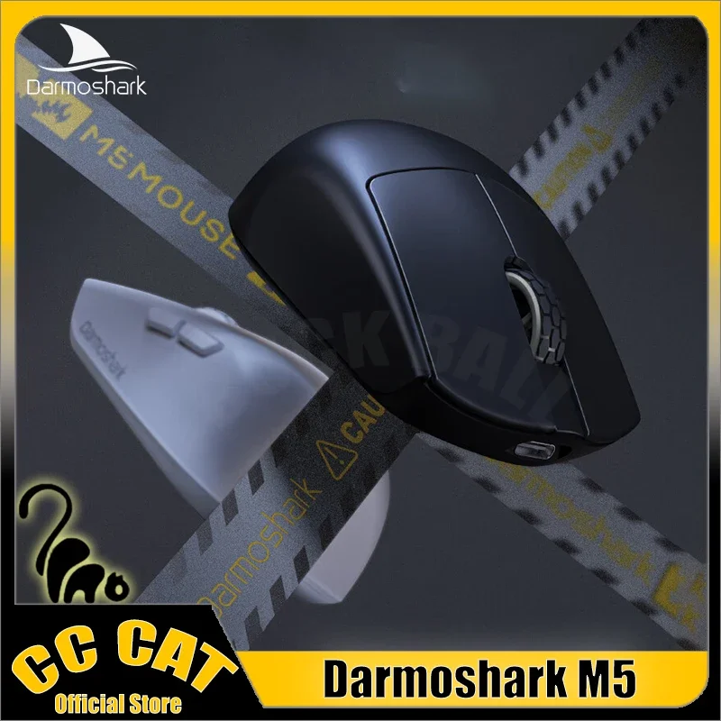 

New Darmoshark M5 Wireless Bluetooth Mouse Gaming Mouse 3mode 38g Lightweight Mouse Nordic52840 Support 8k Paw3395 Gamer Mouse