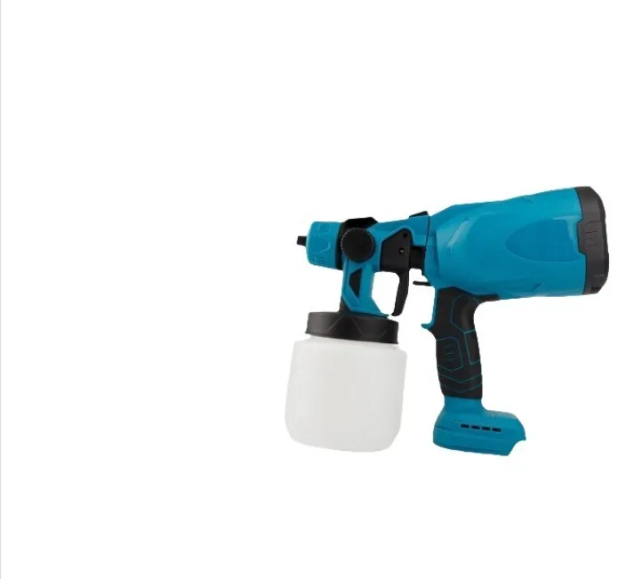 1000ML 전기 스프레이 건 고전력 무선 페인트 분무기 HVLP 자동 가구 강철 코팅 에어 브러시 Makita18V 배터리 핀