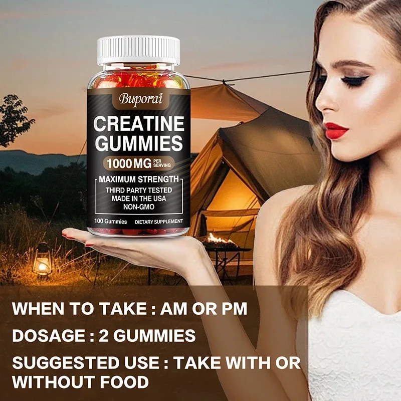 علكات كرياتين مونوهيدرات - تعزز الطاقة، وبناء كتلة العضلات، وتحسين الأداء الرياضي