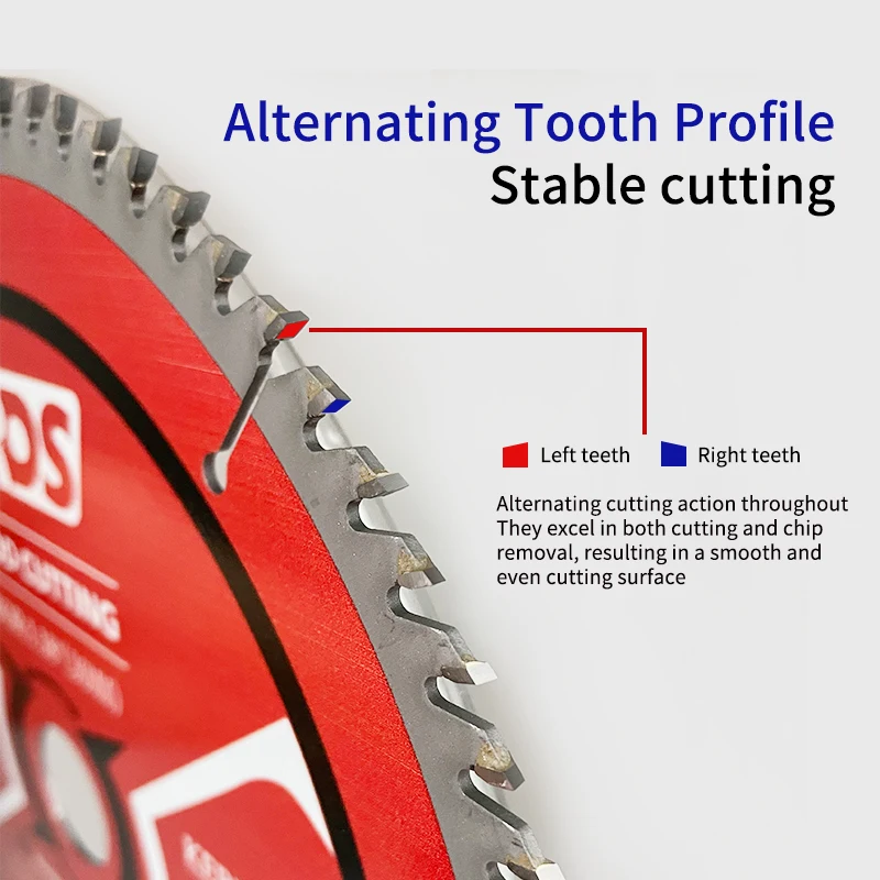 JRDS 목공용 TCT 원형 톱날 디스크 250mm 직경 25.4/30mm 내경 80T 목재 절단 공구