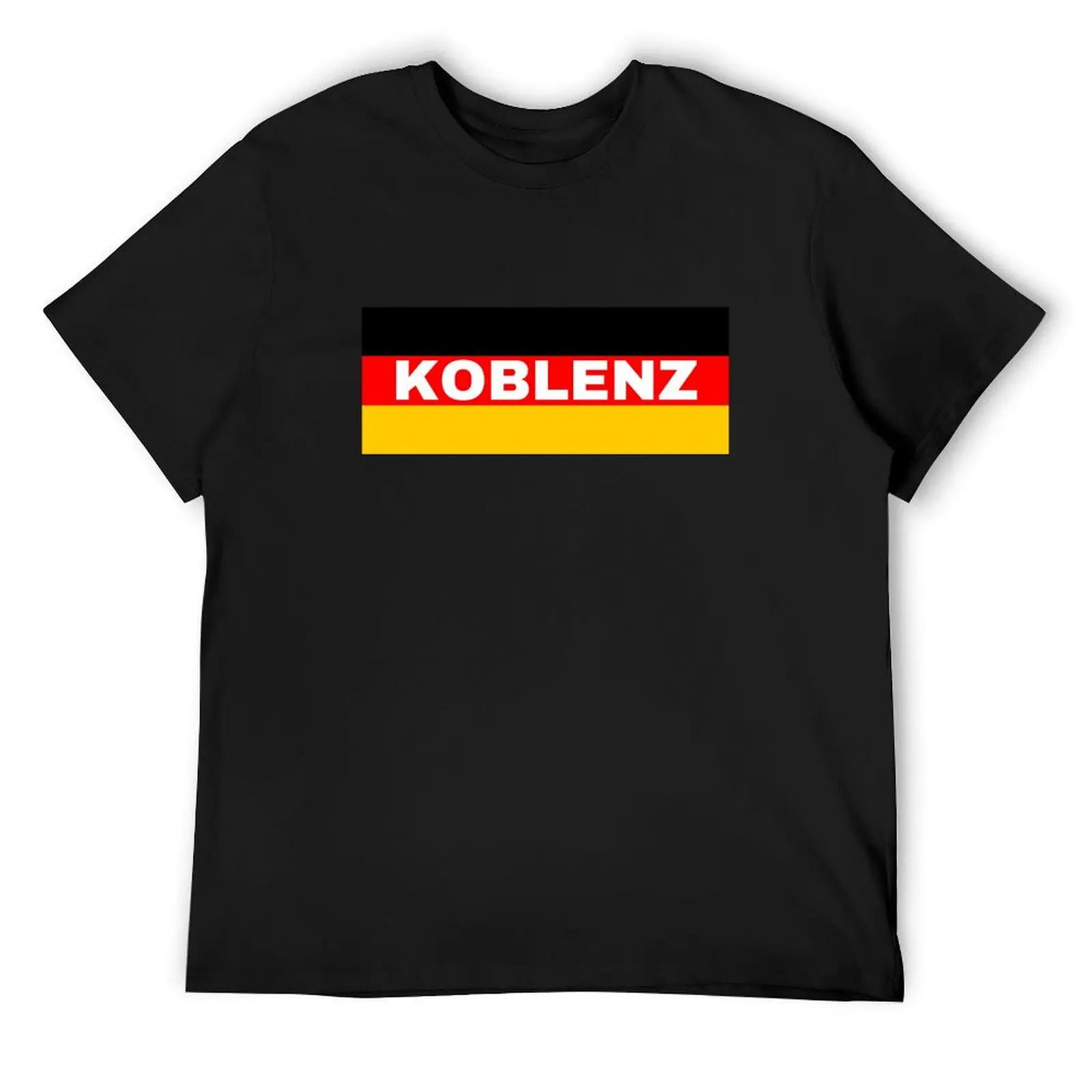 

Koblenz City in German Flag T-Shirt custom shirt hippie clothes Luxury man boys animal print clothing for men