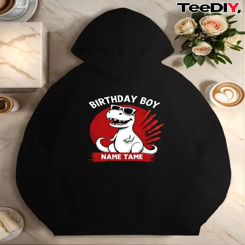 Winter Fall Women Plus Size Sweatshirt Female Oversize Clothes Birthday Dinosaur Glasses Long Sleeve Round Neck Street Style Top