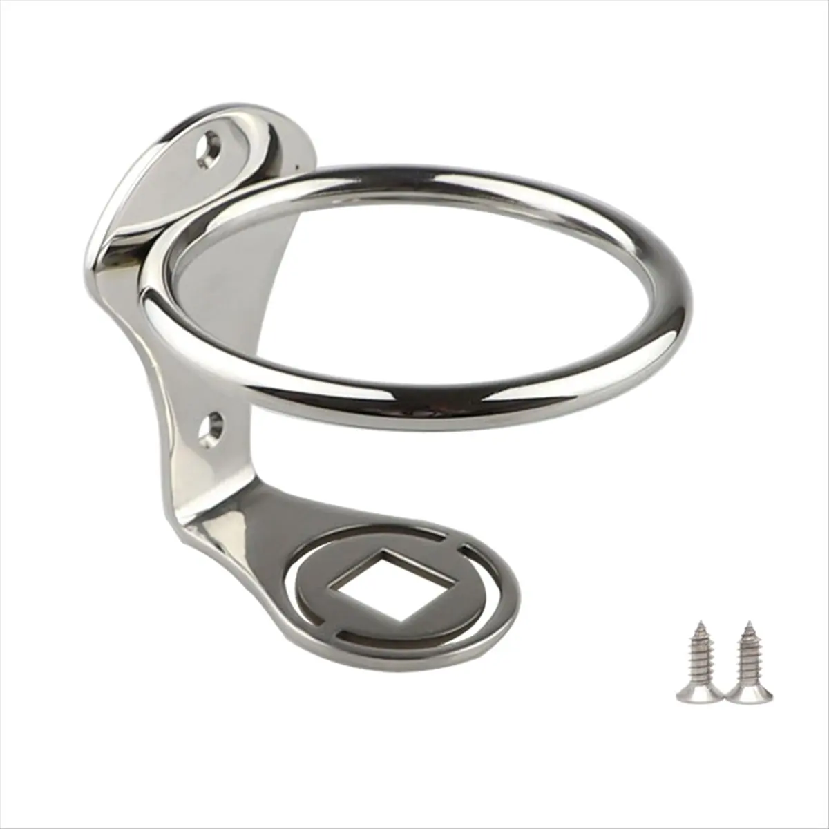 [MEGAL SALE]Single Ring Drink Holder Open-Ring Design Marine Boat Rv- Polished Parts Marine Grade Stainless Steel Cup Holder