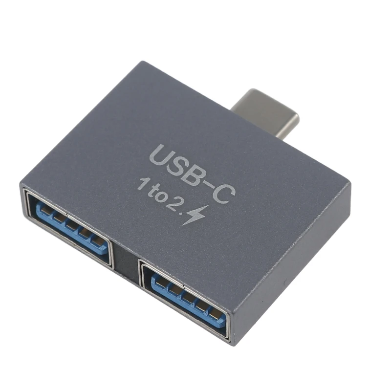 2 in 1 Type C USB3.0 Hub Docking Station 1 Male USB C, 2x USB Female 10Gbps Splitter HDD for Laptop PC Computer Dropship