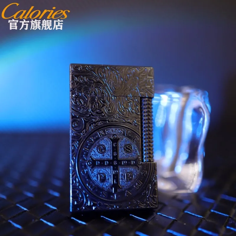 

Надувная звуковая зажигалка Calories в стиле ретро, винтажная гравировка Constantine, металлический ветрозащитный инструмент для освещения сигарет, бизнес-подарок