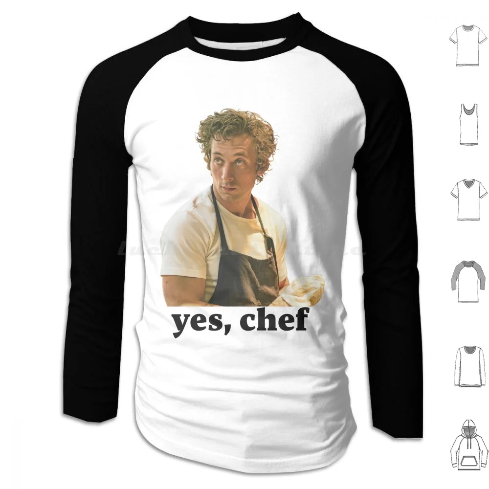 Yes Chef Carmy Berzatto The Bear Hoodies Long Sleeve The Bear Tv Show The Bear Jeremy Allen White Yes Chef The Bear Tv