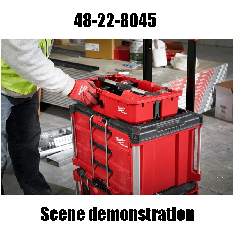 Milwaukee 48-22-8045 PACKOUT Tool Box Without Cover Strong Durable Parts Storage Tool Containment Case