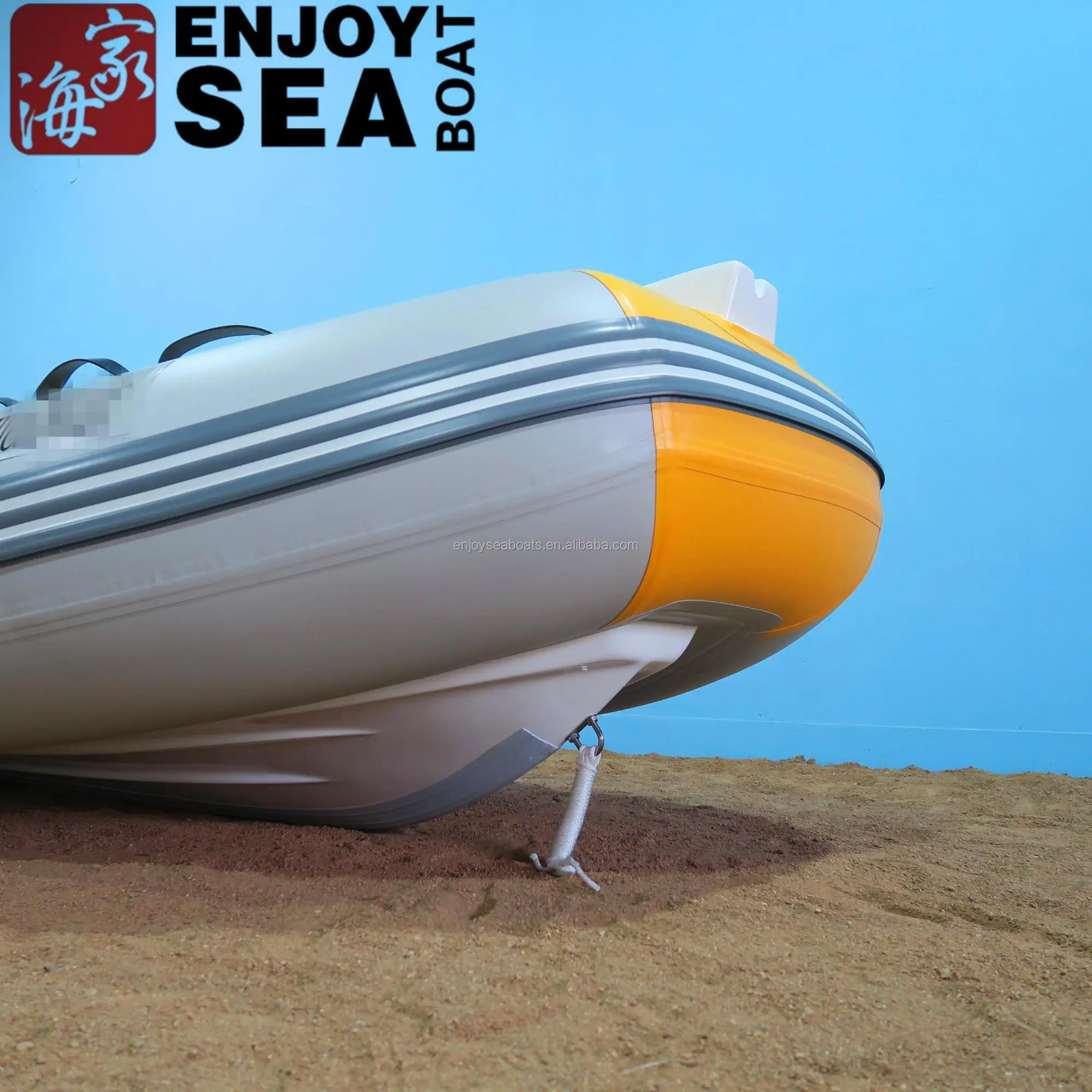 Lightweight PVC Inflatable Sport Fishing Yacht, High Speed Power Component Cheap Wholesale For Outdoor Drifting Activity