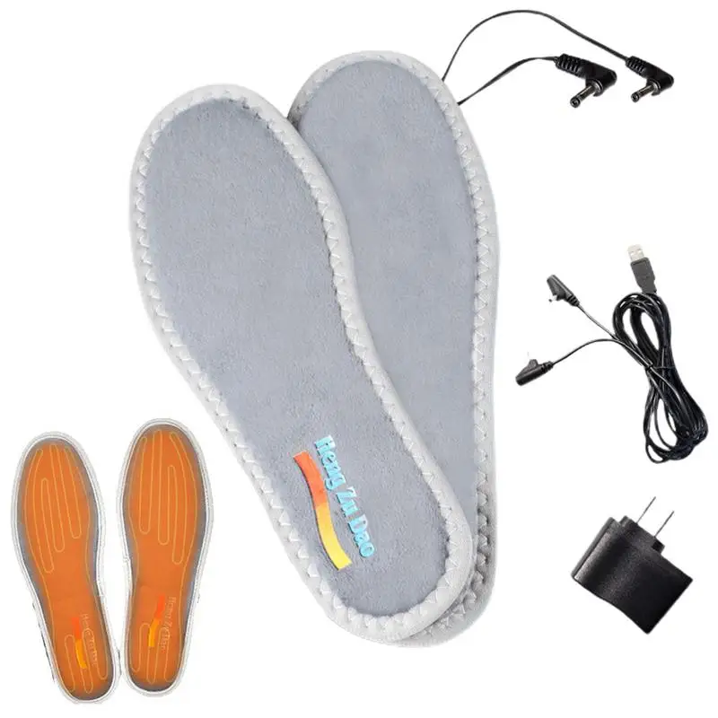 

Heating Shoe Insoles Warm USB Heated Inserts For Winter Shoes Winter Accessory With Good Cushioning For Working Hiking Running