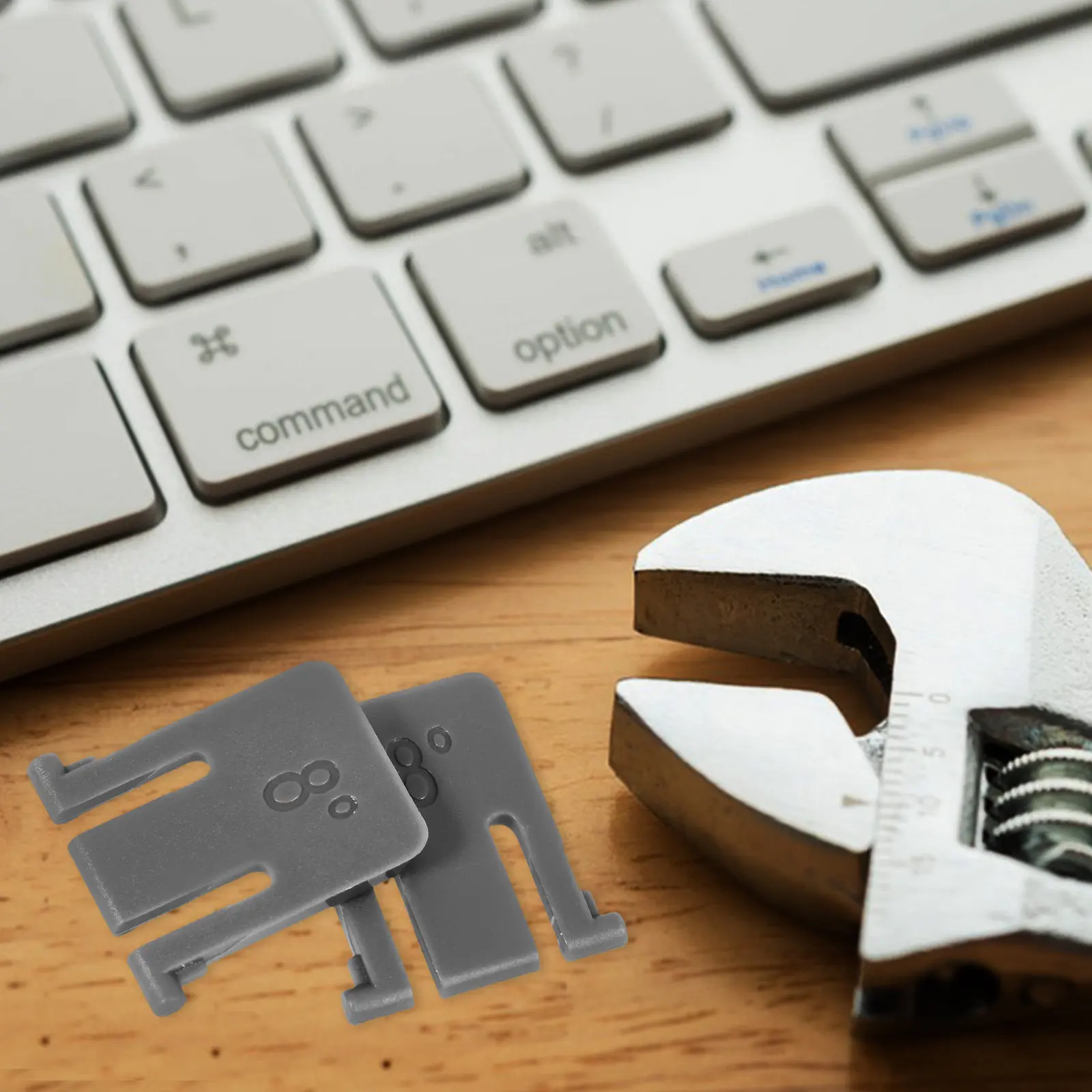 1Pair Keyboard Feet Replacement Stand Ergonomic Keyboard Stand Legs for Desk Use Minimizes Forearm Elbow Wrist Strain Improves