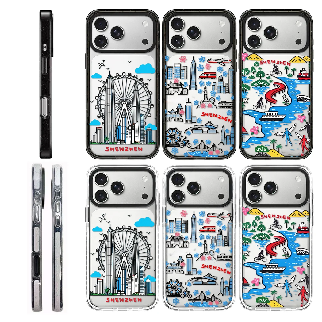 

Shenzhen Compact / Impact Acrylic Border Phone Cover for IPhone 12 13 14 15 16 17 Pro Max Case for IPhone 17Air