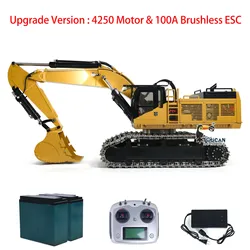 In Stock Upgraded RTR 385CF RC Hydraulic Excavator 1/8 Heavy-duty Machine Metal Giant Digger Remote Control Construction Vehicle