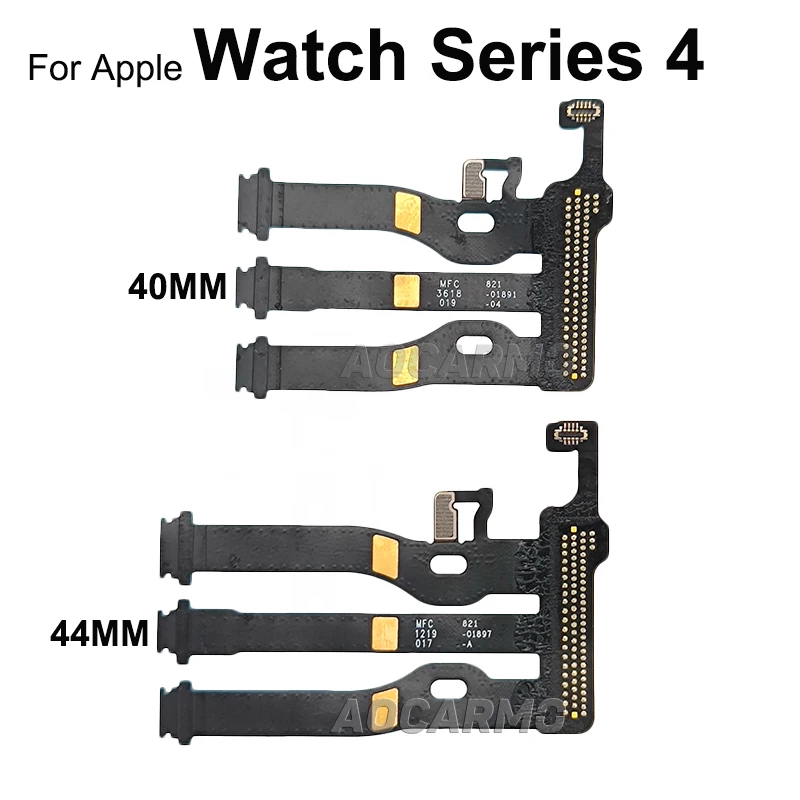 Aocarmo LCD Display Screen Flex Cable Replacement Parts For Apple Watch Series4 40mm Series 4 44mm