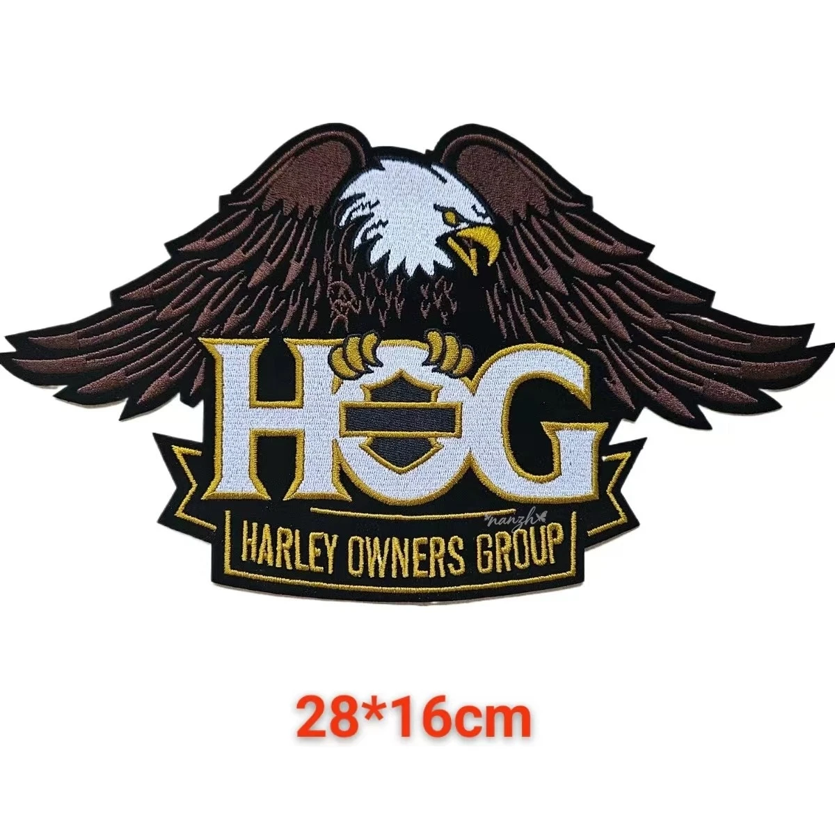 Patch Leather Jacket Denim Hot Melt Adhesive Patch Accessory For Harley Davidson lectra Glide Motorcycle Logo Embroidered Fabric view 6