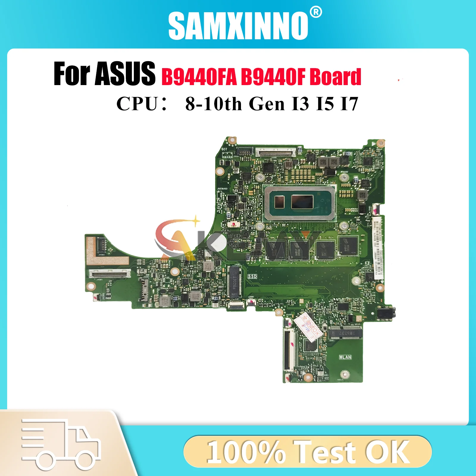 

B9440FA Материнская плата для ноутбука ASUS ExpertBook B9440FA B9440F Материнская плата для ноутбука с процессором I3 I5 I7 100% тестирование ОК быстрая доставка