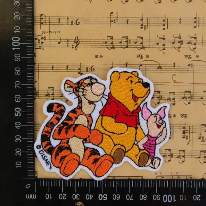 Disney Cartoon Cloth Sticker Tigger Patches Pink Pig Embroidery Sticker Winnie The Pooh Pants Patch Sticker Bag Decoration