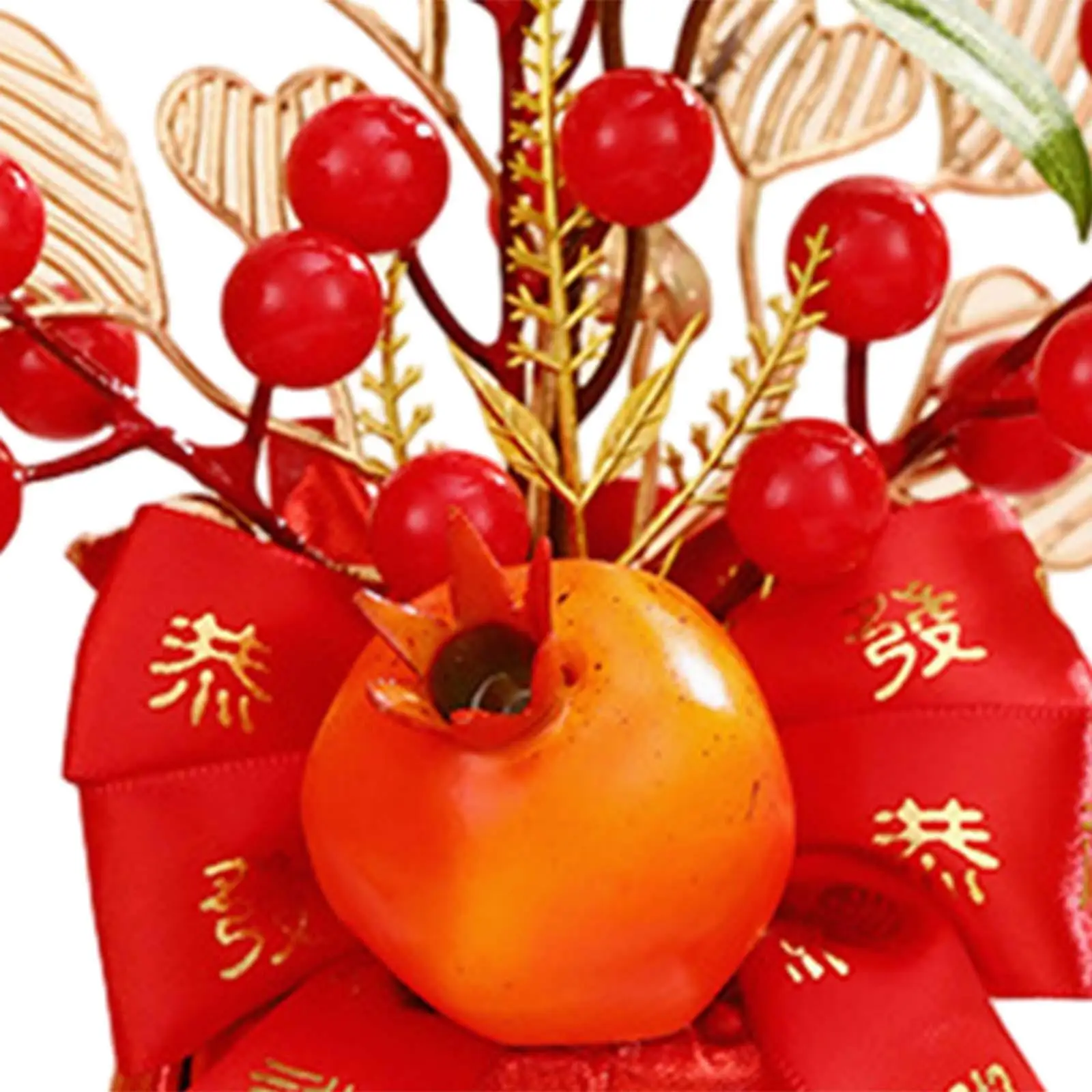 Artificial Potted Fake Flower Blessing Bucket for Office Festival Graduation