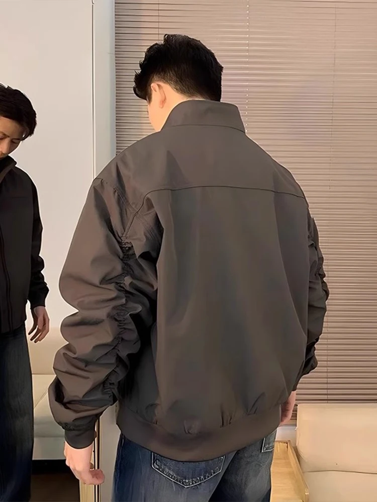 

Мужская куртка GTLa Tee-Proof, весна-осень, с жестким воротником, бейсбольная, свободного кроя, молодежный тренд