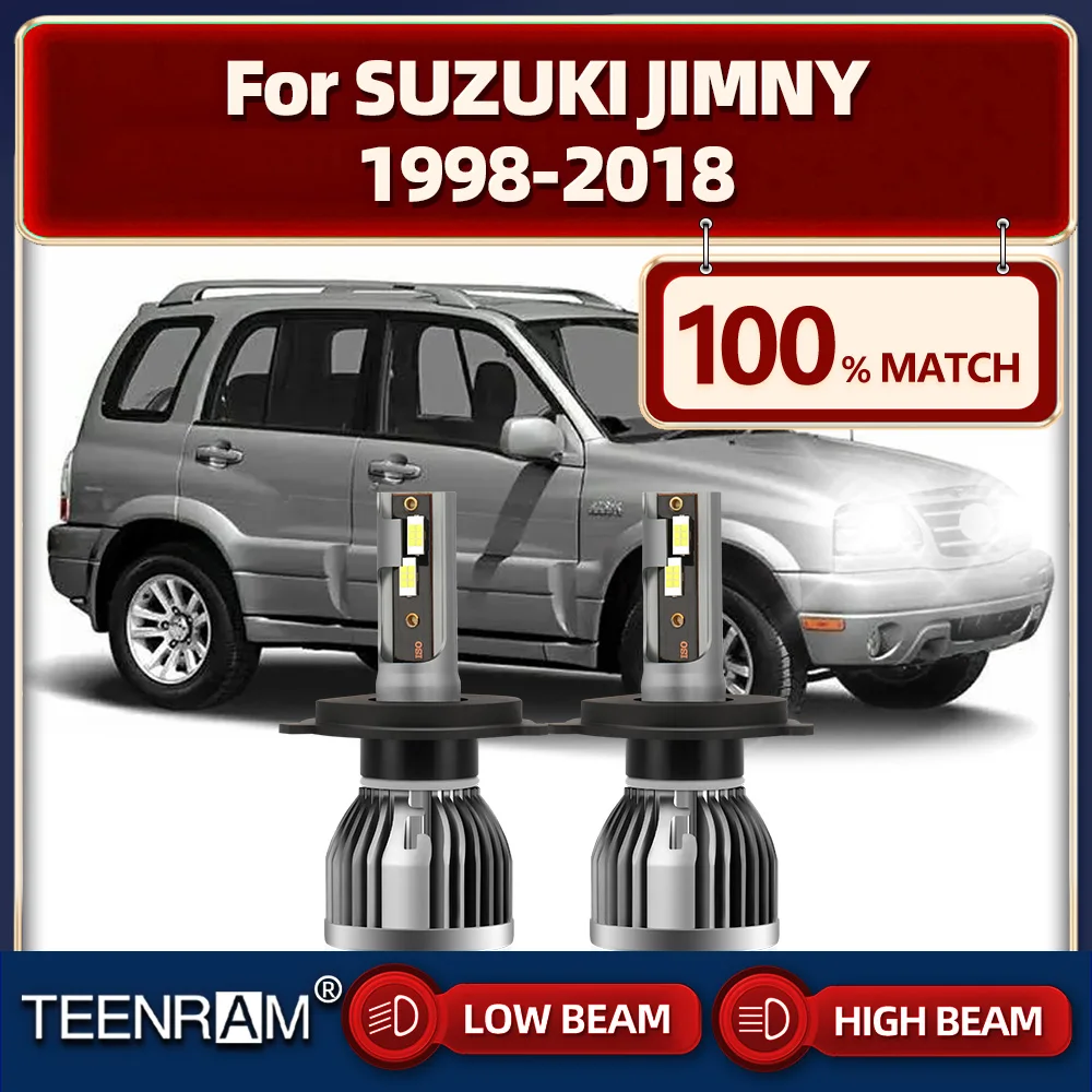 

2x H4 Canbus LED Headlight With Fan 20000LM Car Lights Bulbs 12V 6000K For SUZUKI JIMNY 1998-2012 2013 2014 2015 2016 2017 2018