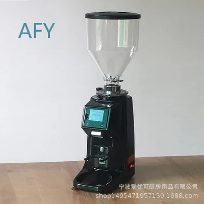 Commercial Italian Espresso Grinder with LCD Touch Screen for Espresso Machine 110V Coffee Grinder for Commercial Use