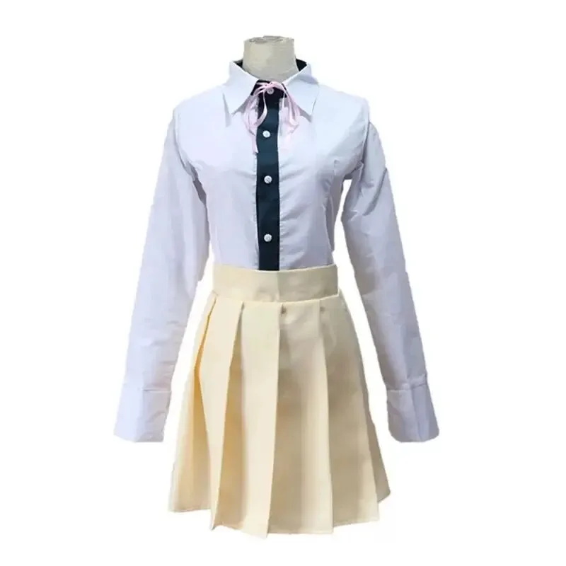Lqanime nanami chiaki cosplay traje jaqueta de manga longa saia curta loli saia uniforme dos estudantes do ensino médio
