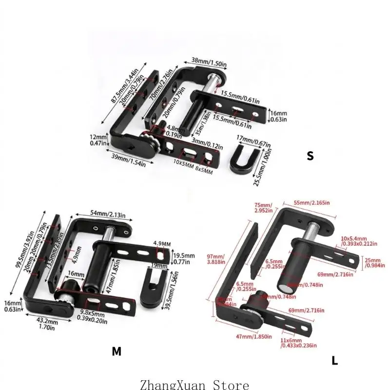 Verdeckte Türdrehzapfen-Scharniere Automatisches Holztürscharnier-Zubehör 3XUF – Detail 6