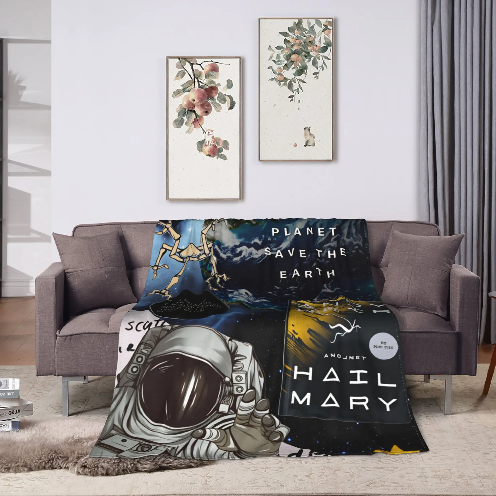 Project Hail Mary Blanket Quality Warm  Throw Blanket Autumn Decorative Couch Chair Sofa Bed Fashion Bedspread