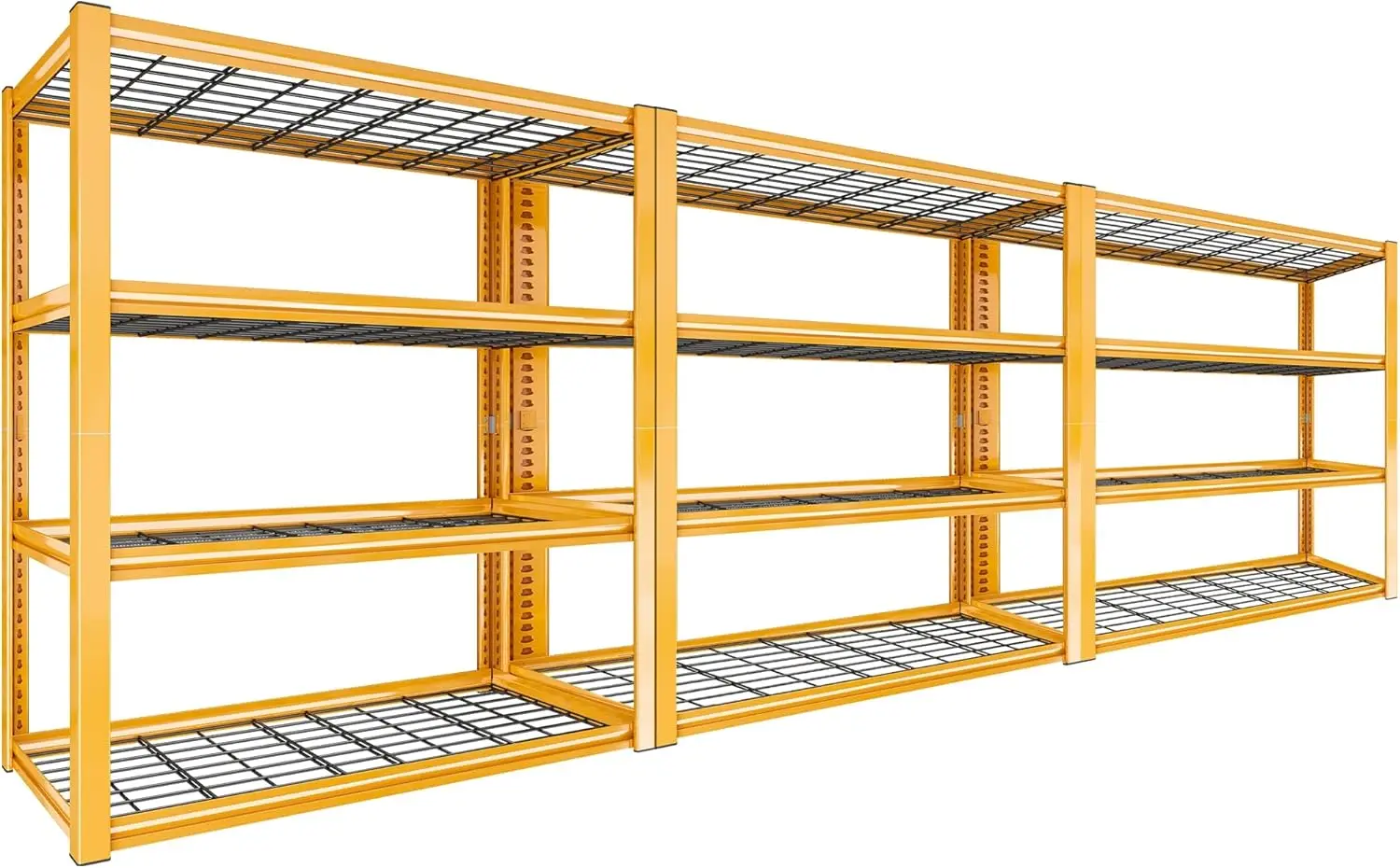 

REIBII 40" W Garage Shelving Heavy Duty Loads 2240LBS Garage Storage Shelves Heavy Duty Shelving 4-Tier Adjustable Metal Shelves