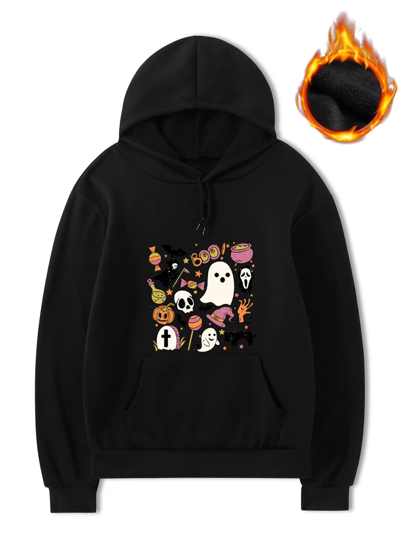 المرأة Y2K بلوزات كبيرة الحجم الرياضة كنزة قطيفة الخريف والشتاء حجم كبير الصوف هوديس والبلوز حجم كبير هود البلوز