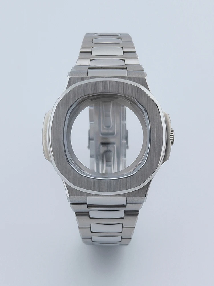 BOTIONI 40mm Silver Watch Case Fit NH35Movement NH36 Automatic Movements Parts Solid stainless steel image 6