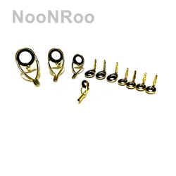 낚싯대용 주조 KW 가이드 세트 DIY 수리 가이드 로드 빌딩 총 11개 NooNRoo