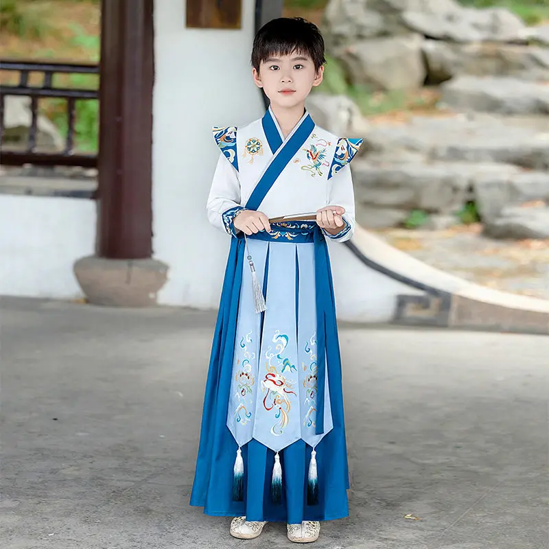 Children's Hanfu Performance Costumes Chinese Tradition Clothing Boys Girls Cosplay Ancient Outfits Kids Clothing Hanfu Sets